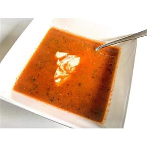 courgette gegrilde paprika soep