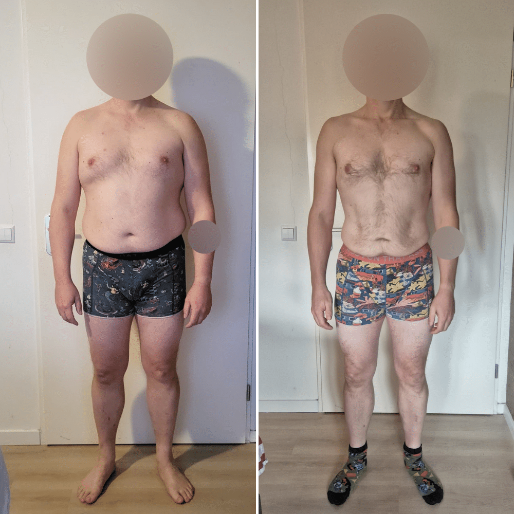 Personal Training klant Peter heeft een mooi resultaat behaald samen met zijn personal trainer bij Triple-Fit